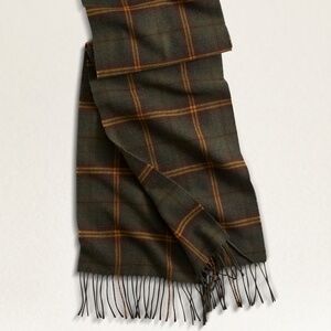 Pendleton Men's Plaid Scarf -Olive